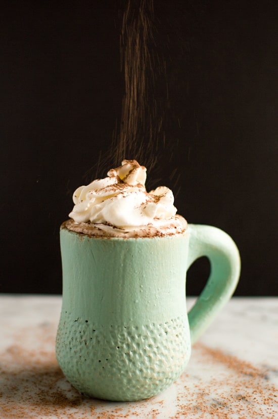 Coconut Kahlua Hot Chocolate | healthynibblesandbits.com #vegan