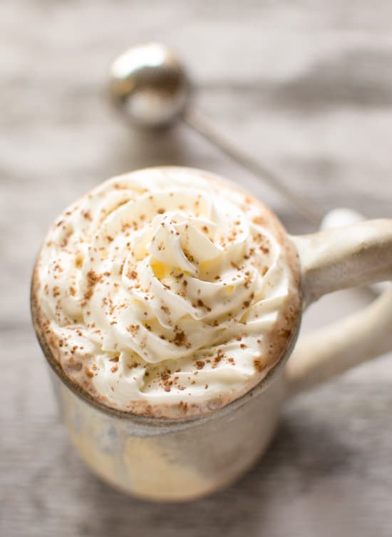 Coconut Kahlua Hot Chocolate | healthynibblesandbits.com #vegan