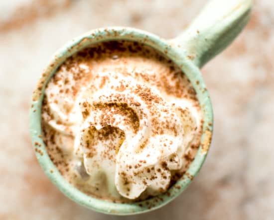 Coconut Kahlua Hot Chocolate | healthynibblesandbits.com #vegan