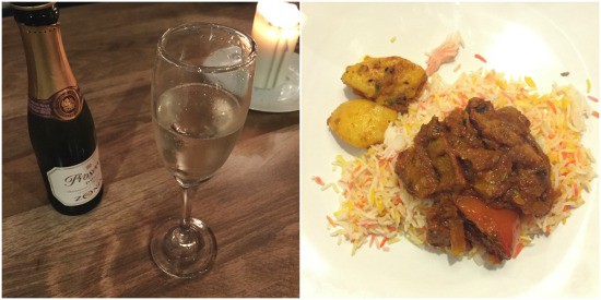 Prosecco + Tandoori Curry