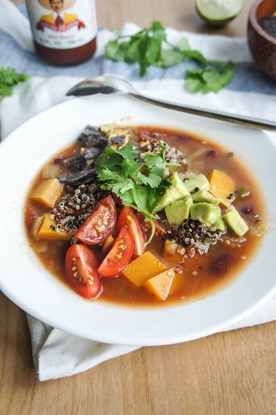 Southwest Quinoa & Butternut Squash Soup