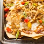 Kung Pao Chicken Nachos | healthynibblesandbits.com