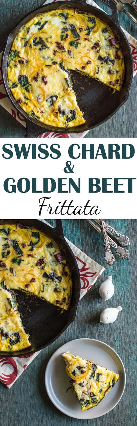 Swiss Chard and Golden Beet Frittata | Healthy Nibbles by Lisa Lin