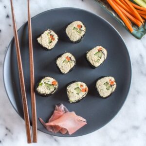 Grain Free Tofu Sushi | healthynibblesandbits.com #vegan #glutenfree #raw #grainfree