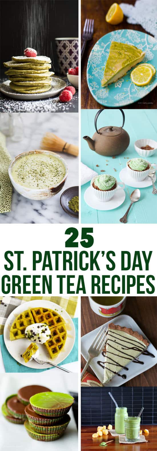 25 St. Patrick's Day Green Tea Recipes | healthynibblesandbits.com