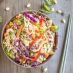 Refreshing, gluten-free Vietnamese Tofu Shirataki Salad that's ready in 15 minutes! | healthynibblesandbits.com