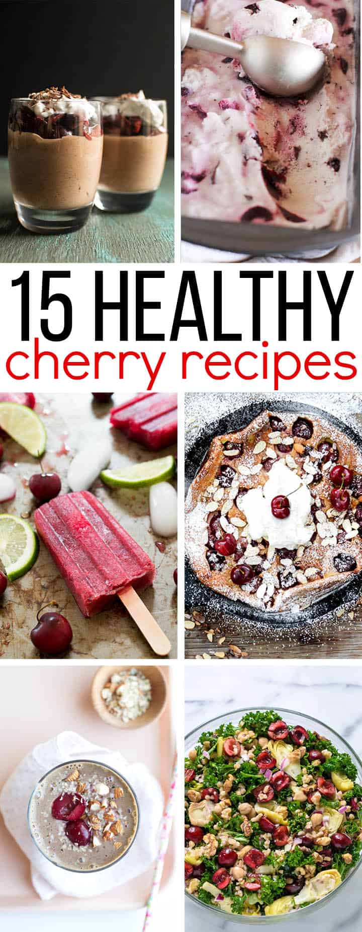 15 Healthy Cherry Recipes for Summer | healthynibblesandbits.com