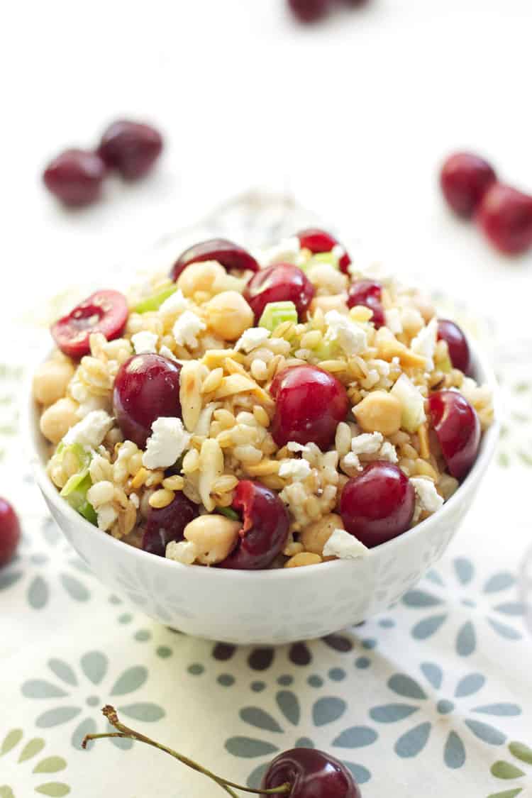 Barley Salad with Cherries