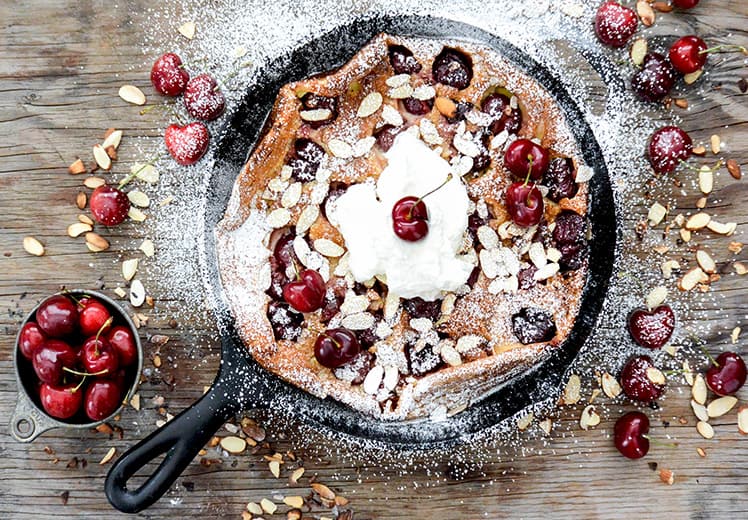 Cherry Almond Dutch Baby