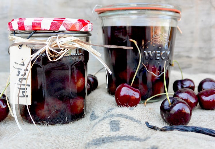 Cherry Vanilla Infused Bourbon | Floating Kitchen