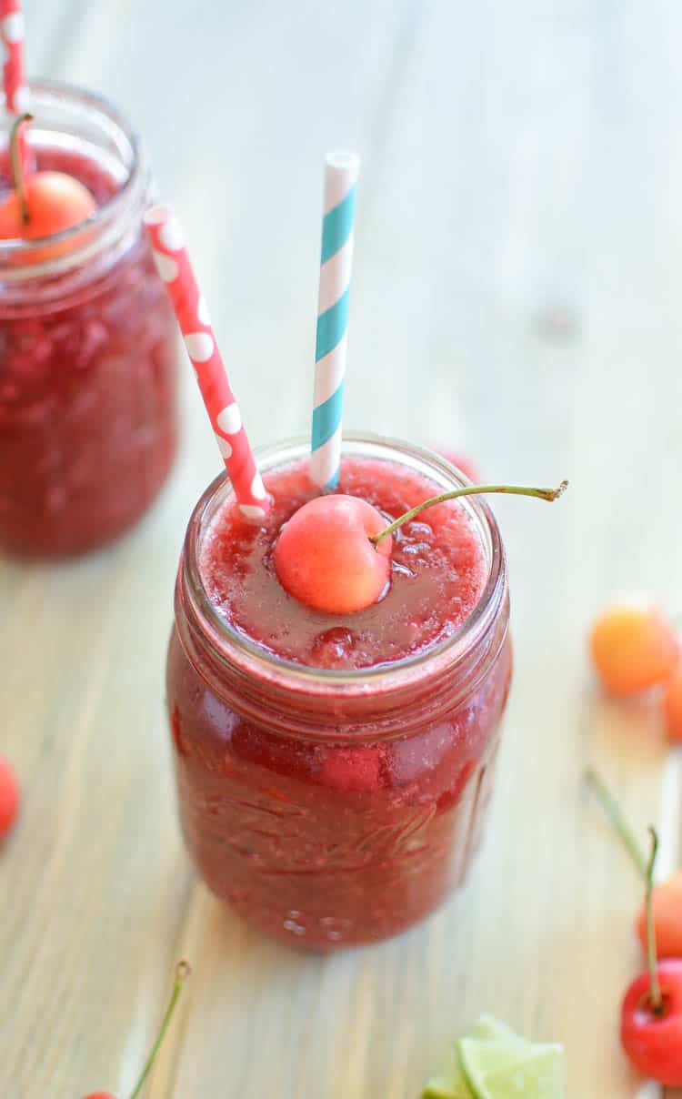 Rainier Cherry Limeade Slushie | Cooking and Beer