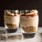 Vegan Tofu Banana Cream Pie - delicious, creamy pie with an easy prep! | healthynibblesandbits.com