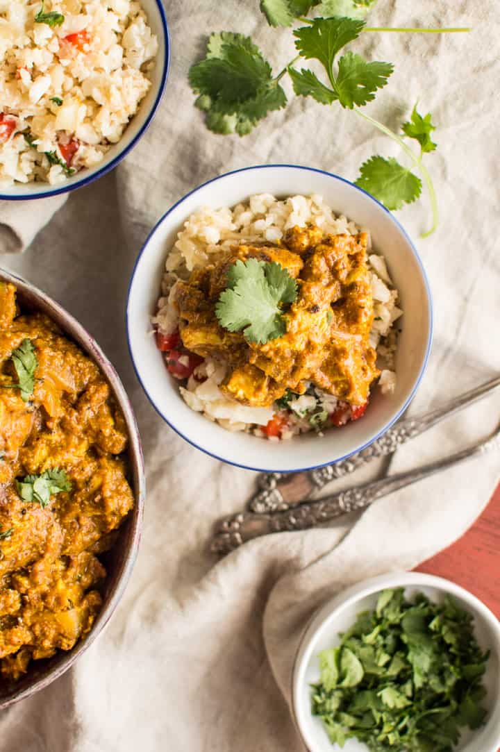 Paleo Chicken Tikka Masala - simple tikka masala dish that is Whole30 friendly! | healthynibblesandbits.com