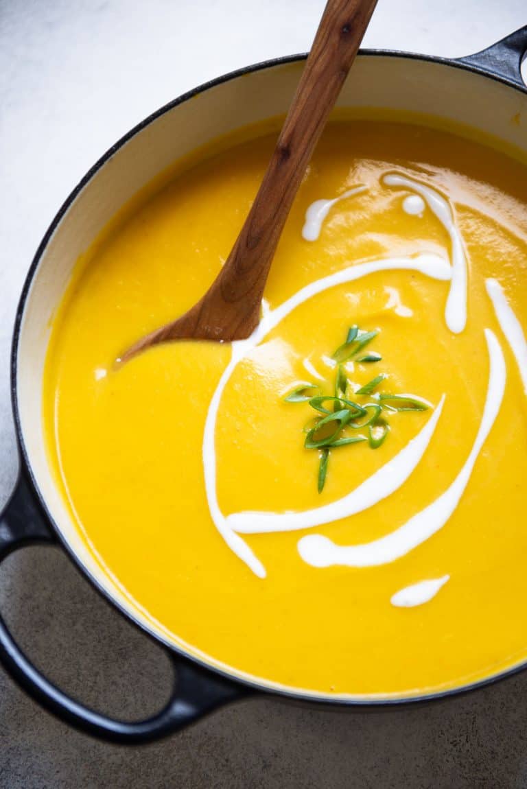 Creamy Butternut Squash Soup | Healthy Nibbles by Lisa Lin