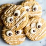 Vegan Butternut Squash Sugar Cookies - these easy gluten-free cookies are great for Halloween! | healthynibblesandbits.com