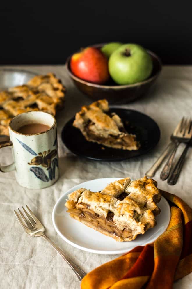 Gluten-Free Apple Pie with Coconut Sugar by Lisa Lin of Healthy Nibbles & Bits