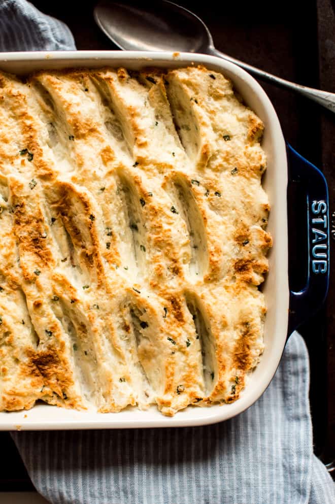 Vegetarian Cajun-Spiced Shepherd's Pie - an easy and healthy version of the classic shepherd's pie! | by Lisa Lin of Healthy Nibbles & Bits