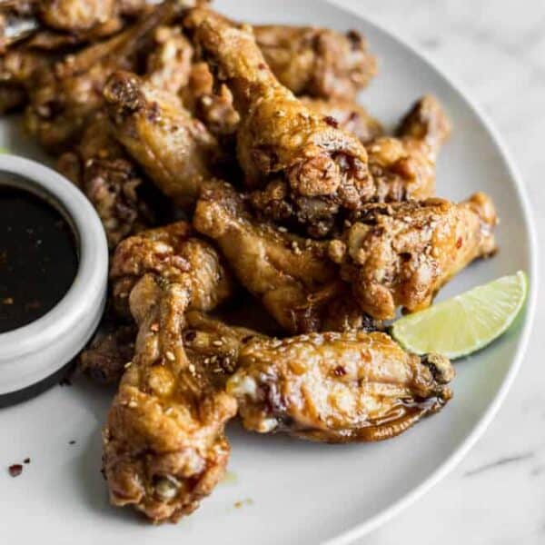 Cracklin' Honey Chili Lime Baked Chicken Wings | Healthy Nibbles by ...