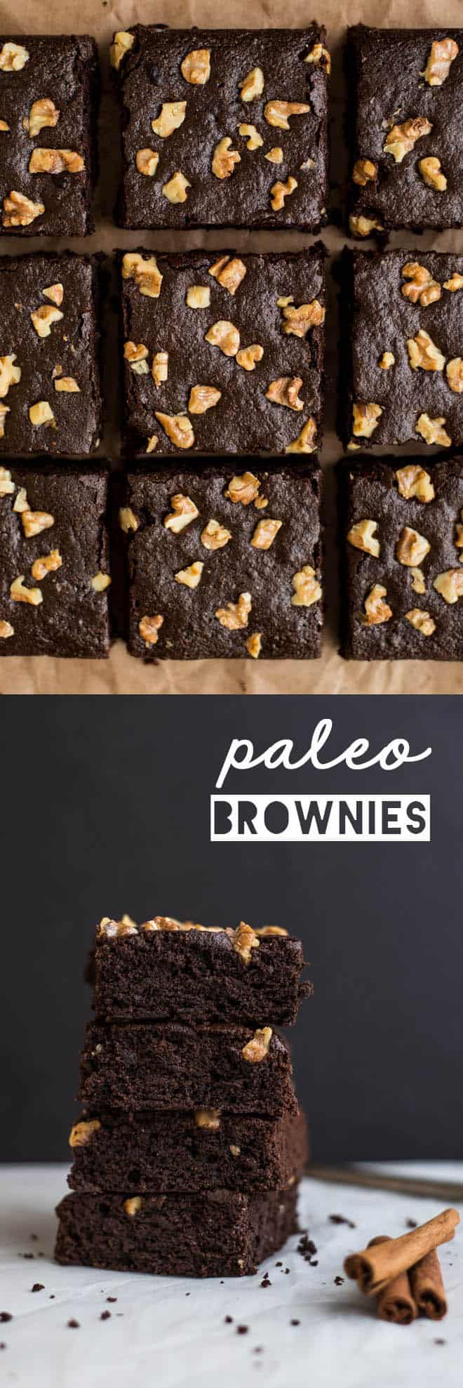 Spiced Paleo Brownies - super easy dessert that's naturally sweetened and gluten free! by Lisa Lin of healthynibblesandbits.com