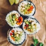 How to Make a Sushi Burrito | by Lisa Lin of healthynibblesandbits.com