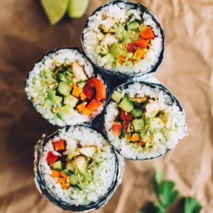 How to Make a Sushi Burrito | by Lisa Lin of healthynibblesandbits.com