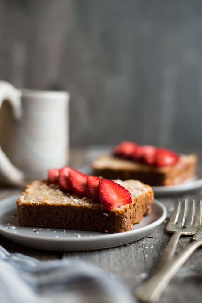 Easy Gluten-Free Coconut Bread with Lemon - perfect for breakfast or dessert! by @healthynibs