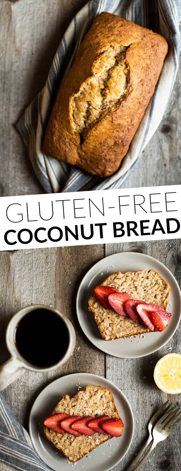 Easy Gluten-Free Coconut Bread with Lemon - perfect for breakfast or dessert! by @healthynibs