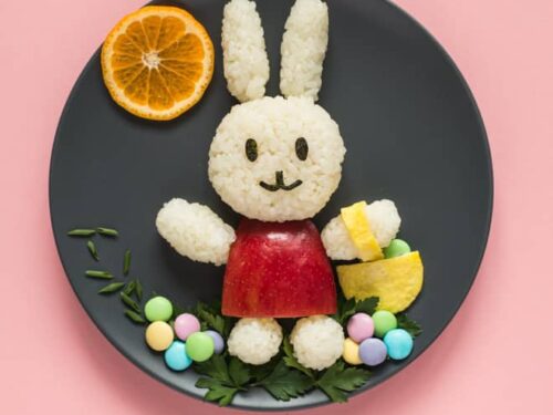 bunny shaped food