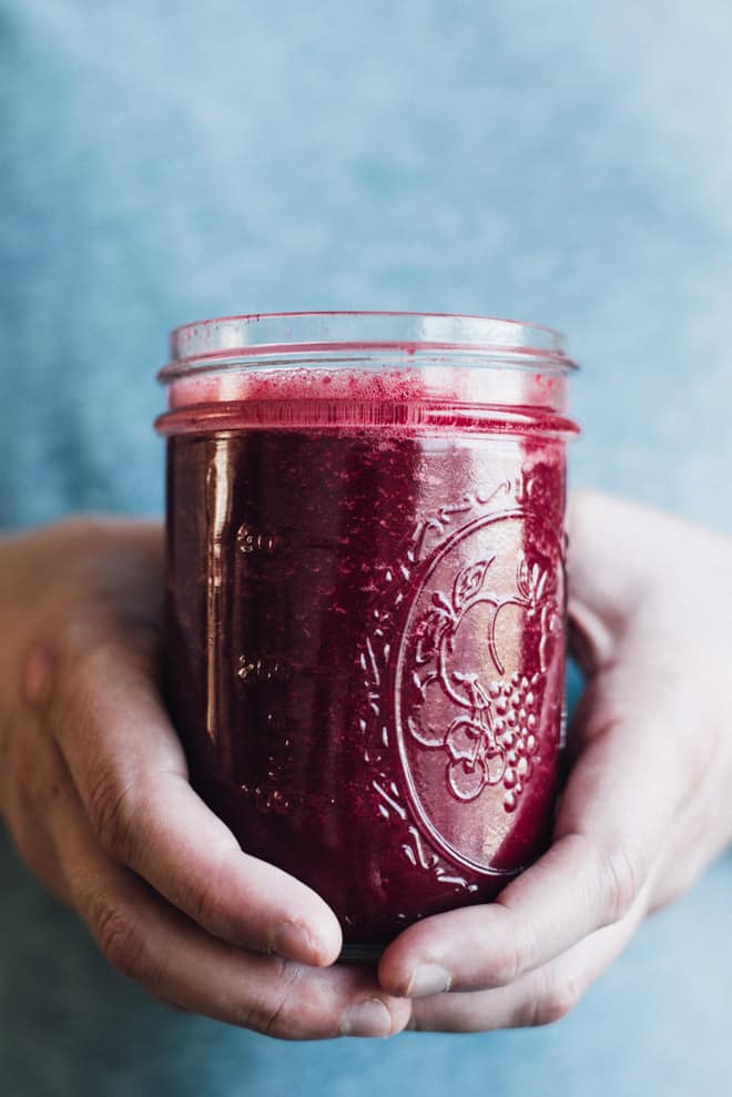 Simple 7-Ingredient Red Beet Smoothie | Healthy Nibbles by Lisa Lin