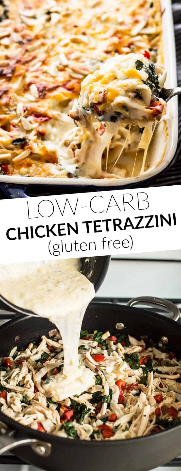 Low-Carb Chicken Tetrazzini | Healthy Nibbles by Lisa Lin