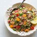 Quinoa Tabbouleh - a simple, Mediterranean-inspired salad that's made with just 7 ingredients! by @healthynibs