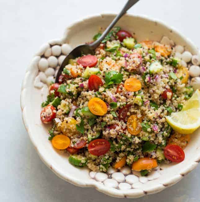 Quinoa Tabbouleh Salad | Healthy Nibbles