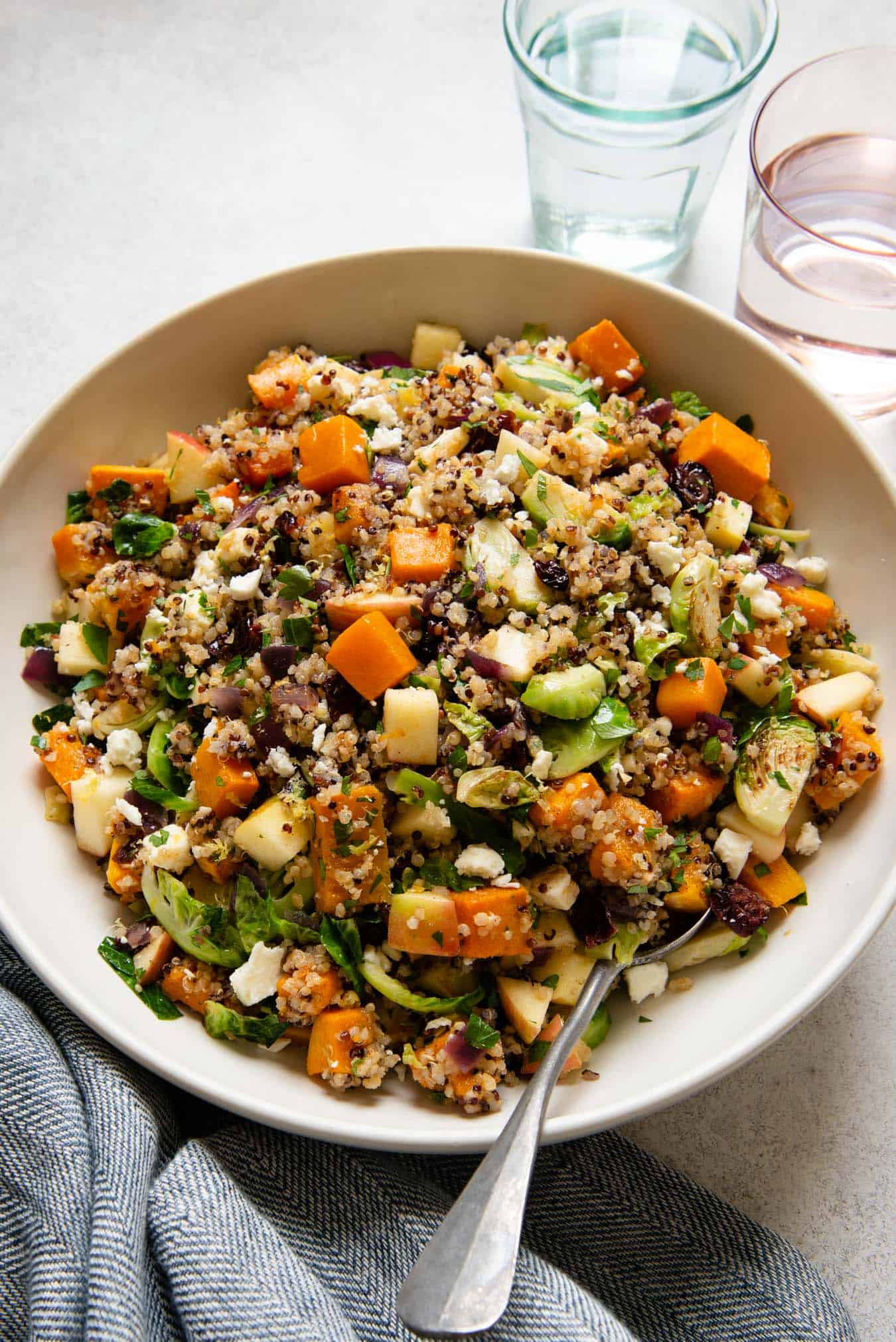 Fall Harvest Quinoa Salad - a gluten-free salad that is great for parties!