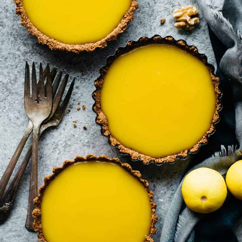 Mini Gluten-Free Lemon Tarts for Friendsgiving Recipes