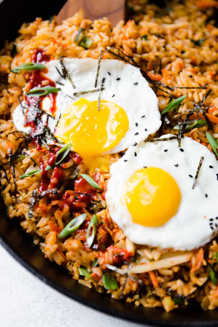 Vegetarian Kimchi Fried Rice 20 Minutes Healthy Nibbles By Lisa Lin