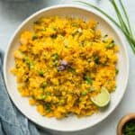 Coconut Lime Butternut Squash Fried Rice - an easy vegan and paleo side dish that is filled with flavor!