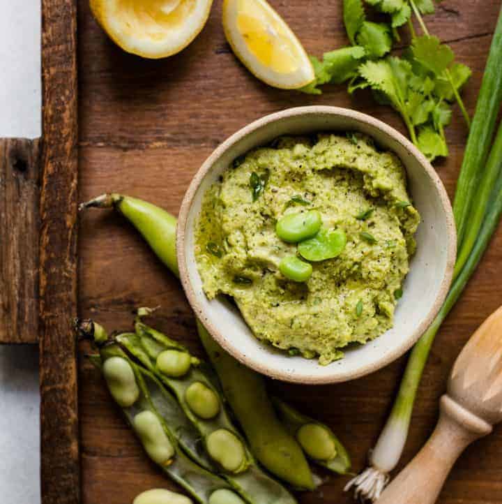 Fava Bean Dip | Healthy Nibbles by Lisa Lin