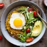 Curried Rosti - simple pan-fried potato pancake that's great as a healthy breakfast!