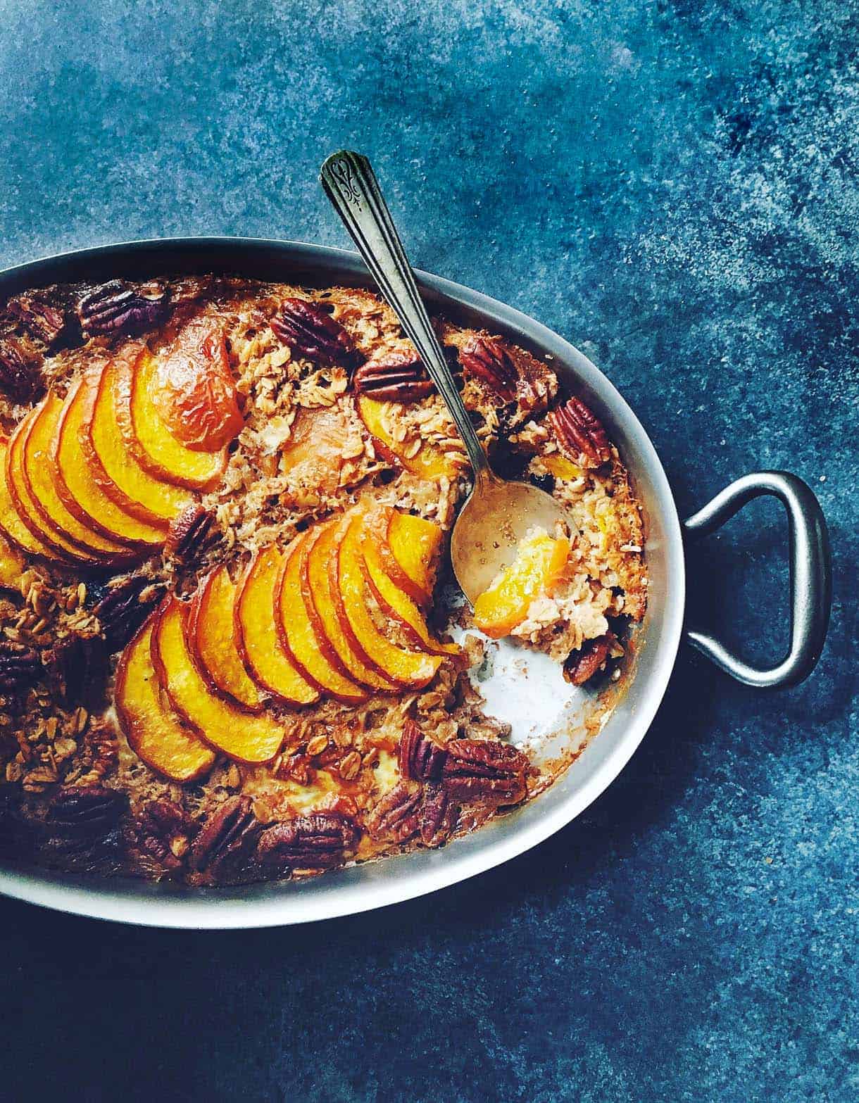 Peach Baked Muesli from Heartbeet Kitchen