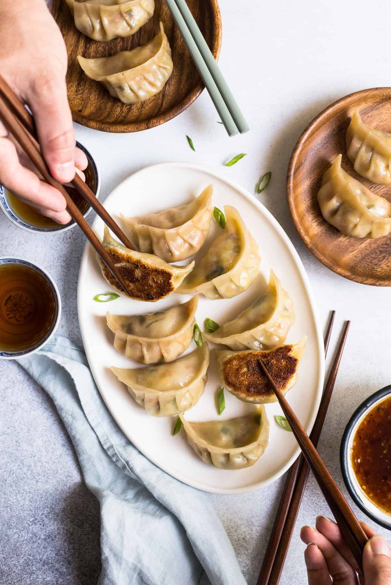 How to Make Potstickers - a step-by-step tutorial and video on how to make potstickers + vegetarian potstickers recipe!