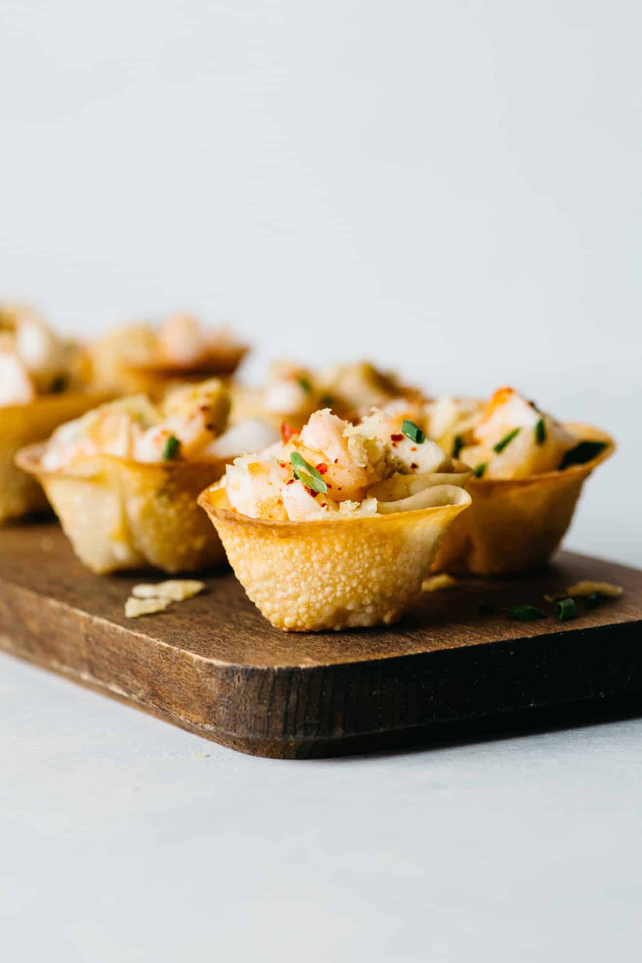 Sweet Chili Shrimp and Tofu Wonton Cups - 49