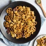 Furikake Chex Mix - this snack mix is SO addictive!! It's healthier than your typical recipe, too!