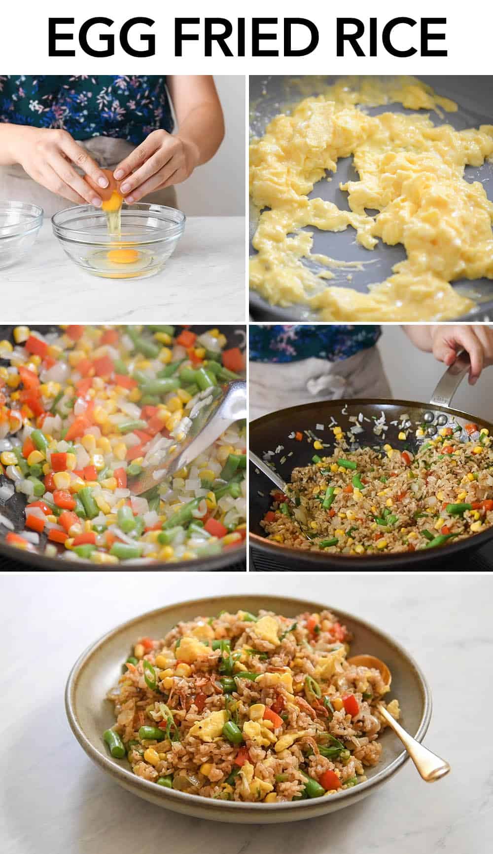 Egg Fried Rice - an easy meal ready in 20 minutes