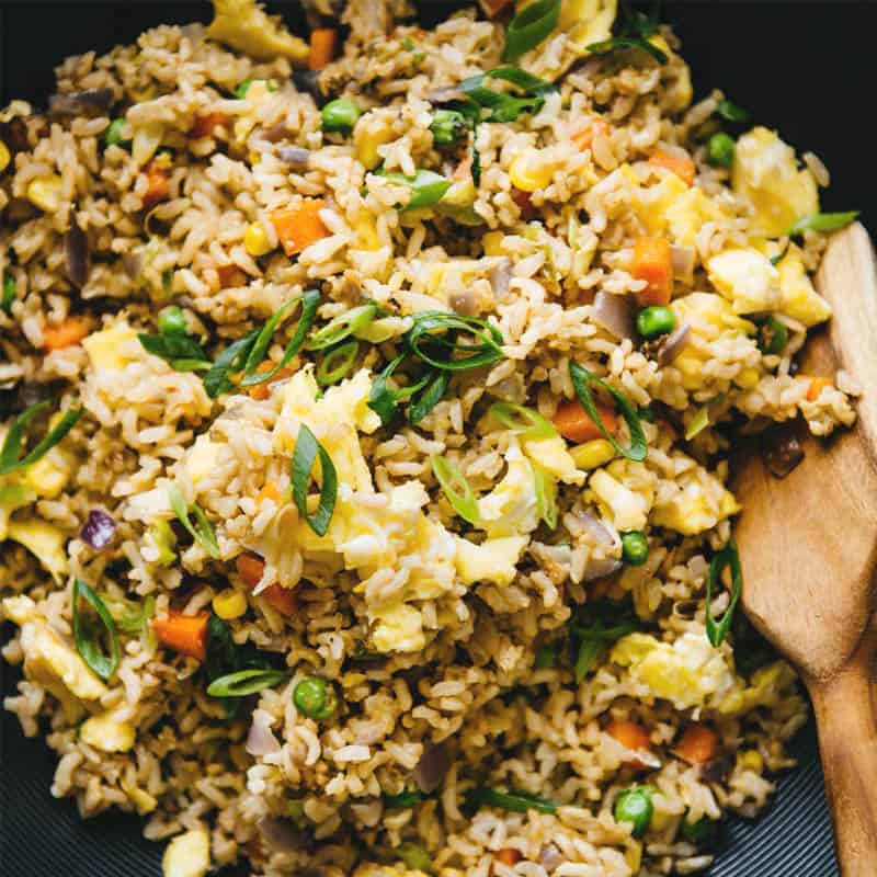 Steamed White Rice With Fried Egg