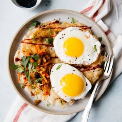 Pan-Fried Rice Noodles with Fried Eggs | Healthy Nibbles by Lisa Lin