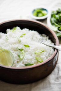 Simple and Healthy Coconut Rice Recipe ready in under 30 minutes (vegan, gluten free)