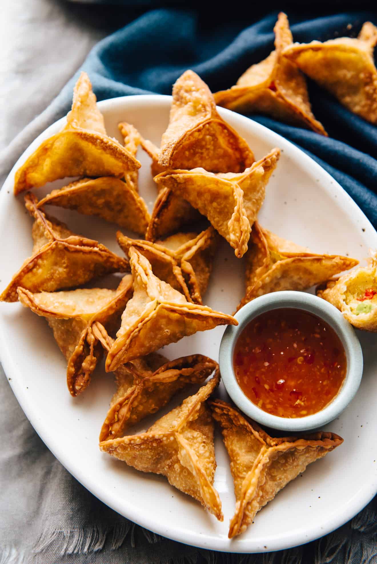 Curried Potato Fried Dumplings - includes step-by-step photos on how to fold dumplings