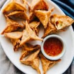 Curried Potato Fried Dumplings - includes step-by-step photos on how to fold dumplings