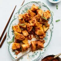 Sambal Potatoes - an easy vegan side dish that is filled with Southeast Asian spices. It's spicy, tangy and so addictive!