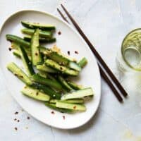 Garlicky & Spicy Cucumber Salad